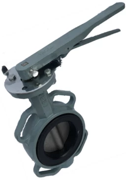 Затвор дисковый поворотный ABRA Ду250 Ру16 BUV-VF863D, межфланцевый, корпус - чугун, диск - нержавеющая сталь, рукоятка, NBR в Новокузнецке
