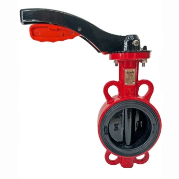 Затвор дисковый поворотный REON Ду125 Ру16 EPDM RSV81RED корпус - чугун, диск - чугун, рукоятка в Новокузнецке