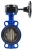 Затвор дисковый поворотный ABRA Ду450 Ру16 BUV-VF826D, межфланцевый, корпус - чугун, диск - чугун, редуктор, EPDM в Новокузнецке